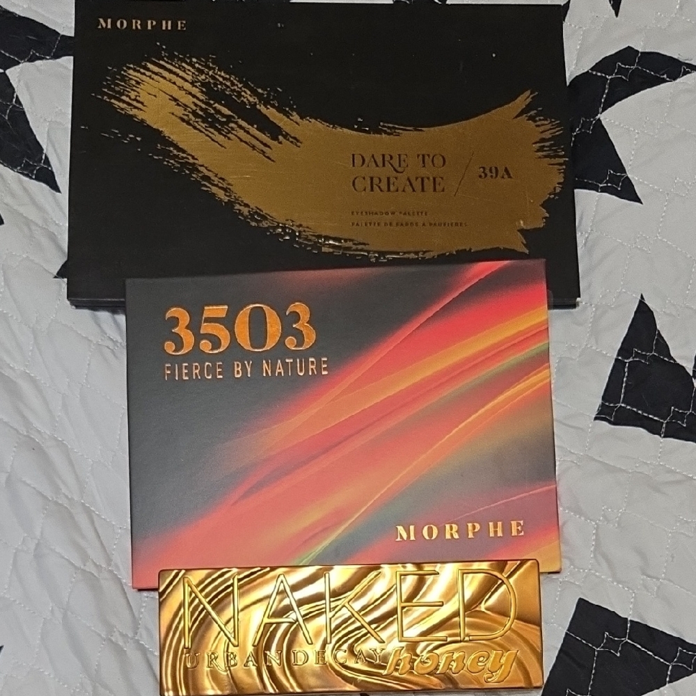 Morphe Eyeshadow Pallets +UD Honey NAKED Pallete